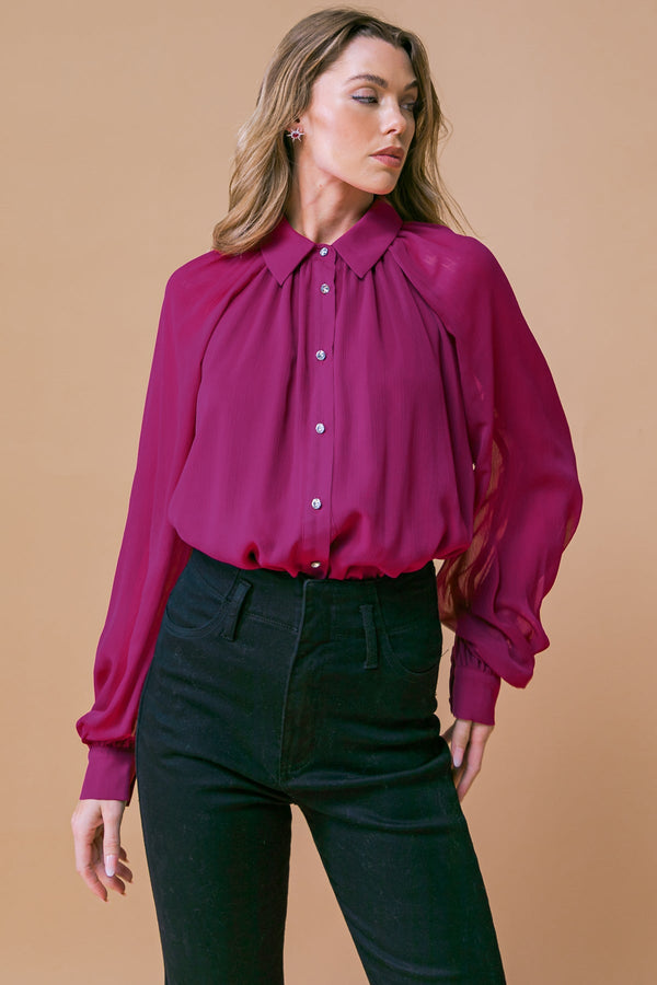 midnight-chic-woven-top Flying Tomato-Sophia's StyleTOPS-1